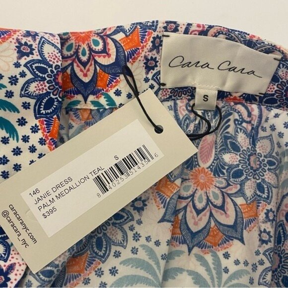 Cara Cara || Janie Dress in Palm Medallion Teal Small NWT - Picture 5 of 10